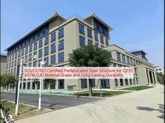 Estrutura de aço pré-fabricada certificada SGS/CE/ISO para Q235 ASTM G30 Material Grade e durabilidade de longa duração
